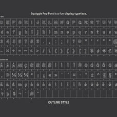 Squiggle Pop Font - Fun Display Typeface