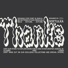 Squiggle Pop Font - Fun Display Typeface