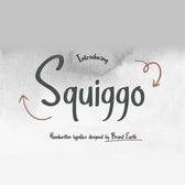 Squiggo Handwritten Typeface Font