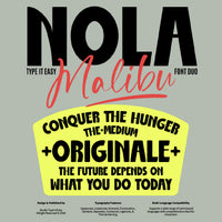 ST Nola Malibu - Display & Script Font Duo