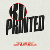 Stamp Print Text Effect