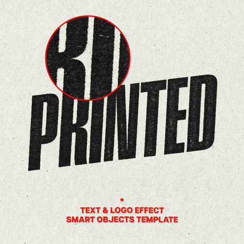 Stamp Print Text Effect