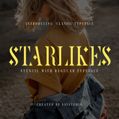 Starlikes – Serif & Stencil Font Duo