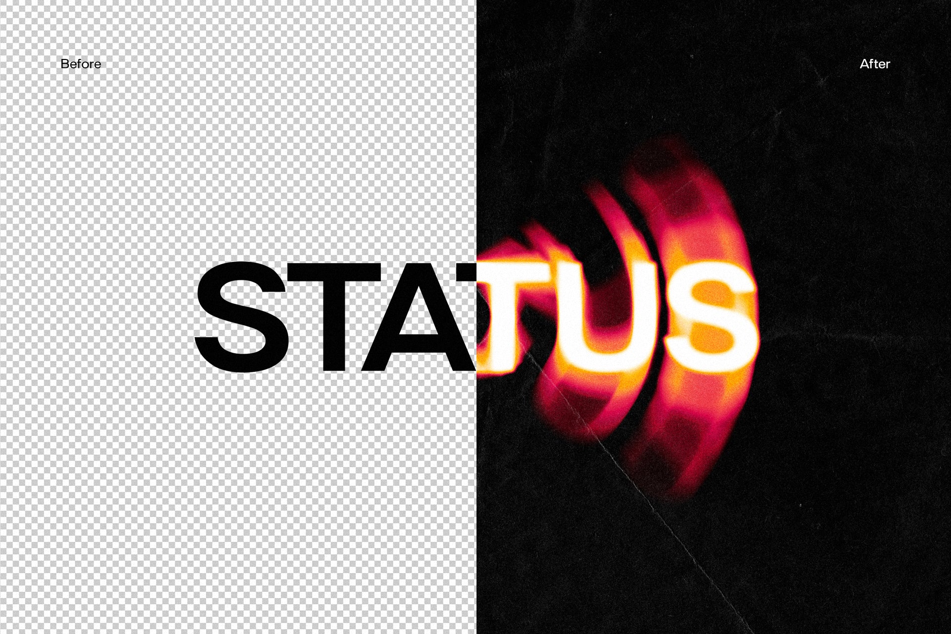 Status Text Effect