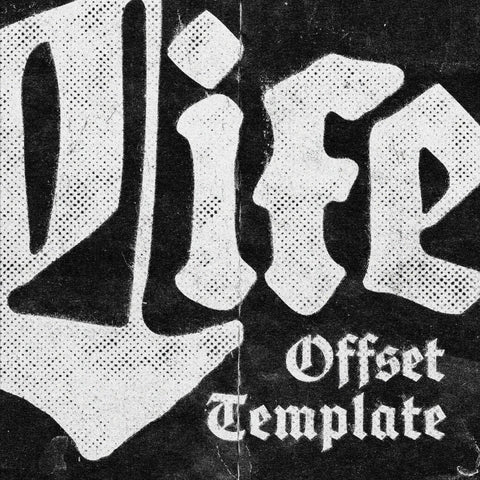 Stencil Offset Text Effect