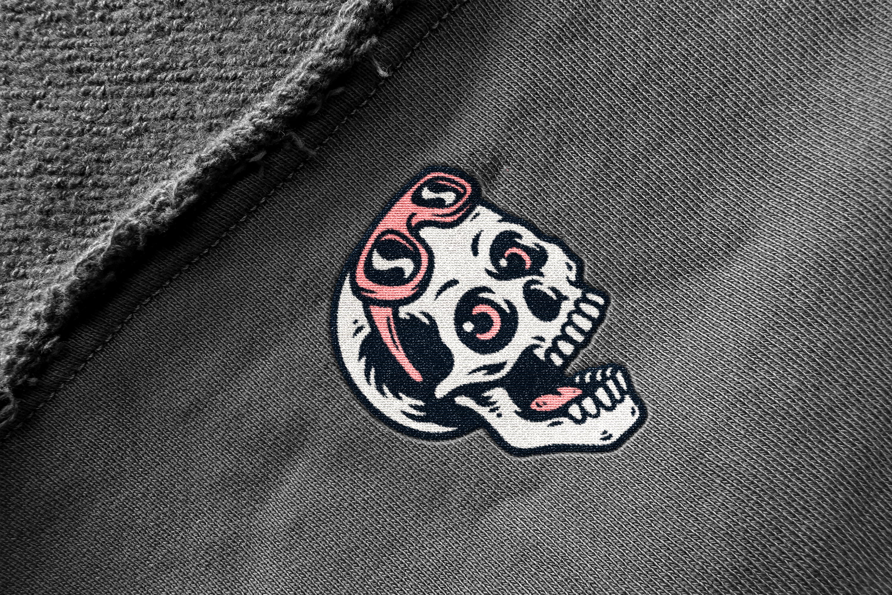 Stitching Embroidery Logo Mockup by Pixelbuddha