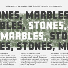 Stones & Marbles Procreate Brushes