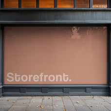 Storefront Window Banner Mockup