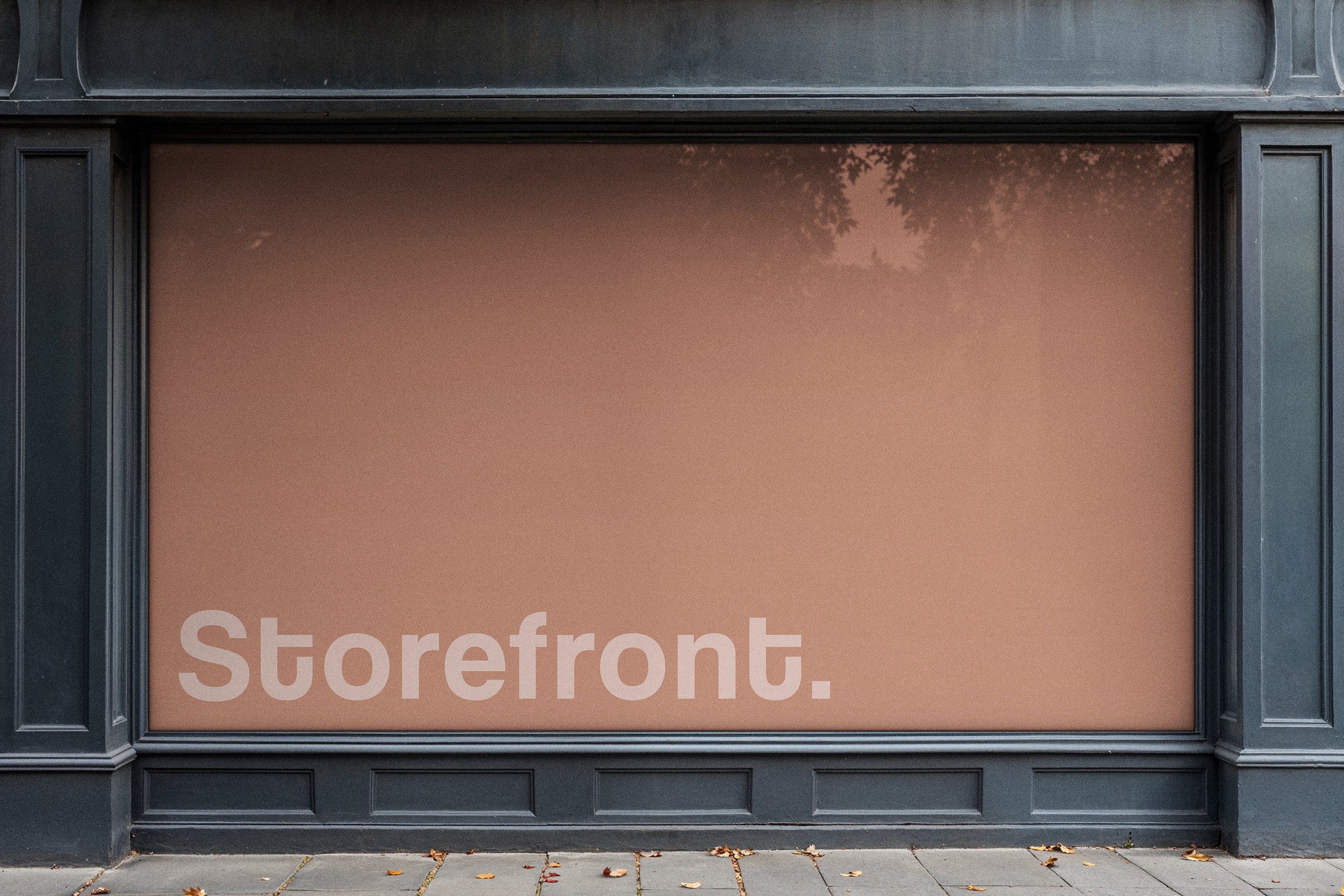 Storefront Window Banner Mockup