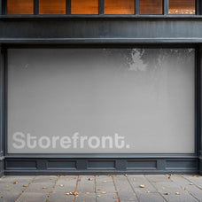 Storefront Window Banner Mockup