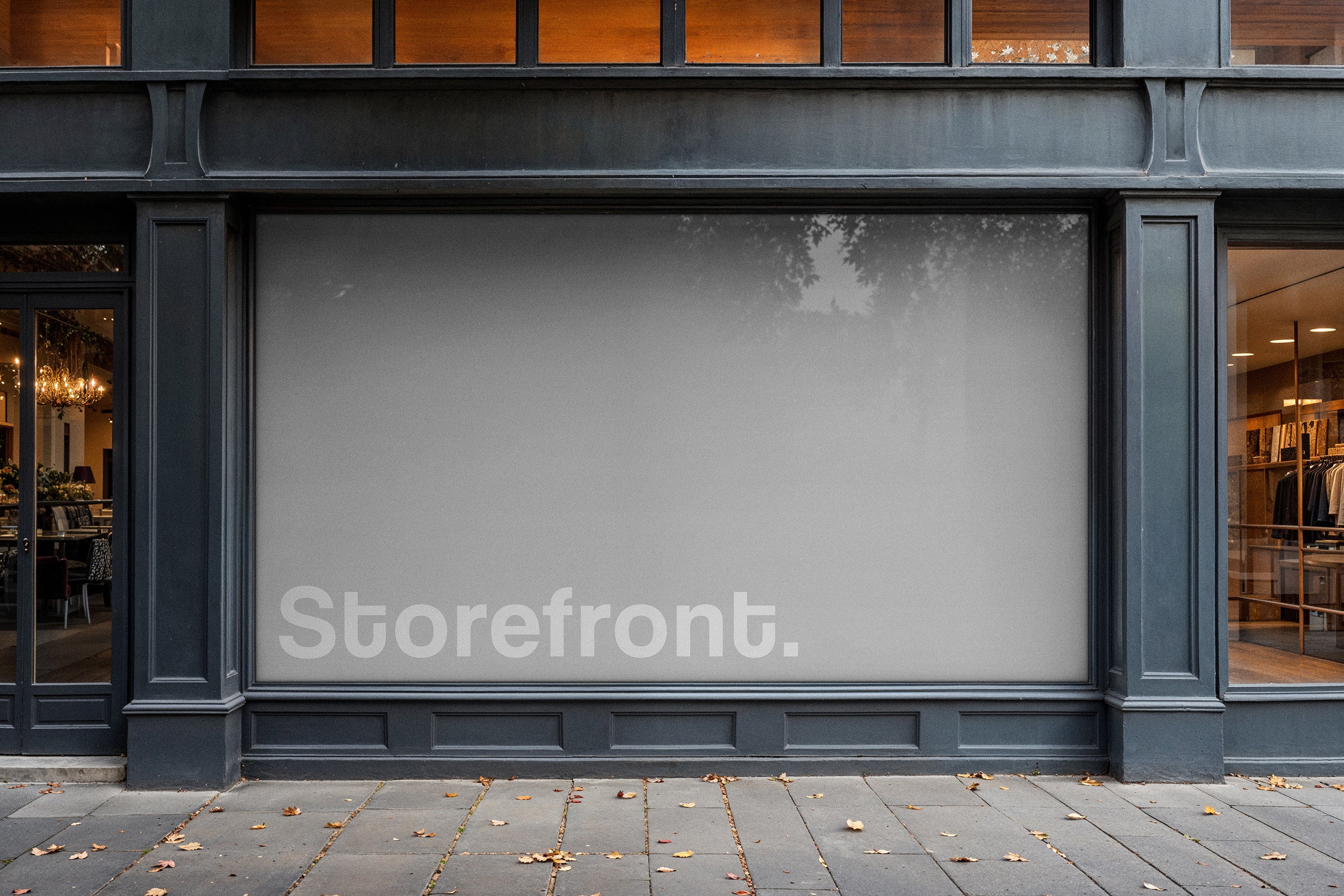 Storefront Window Banner Mockup