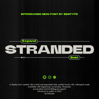 Stranded - Expanded Display Font