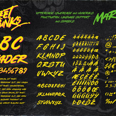Street Punks: Graffiti Inspired Marker Pen and Paint Brush Font
