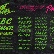 Street Punks: Graffiti Inspired Marker Pen and Paint Brush Font