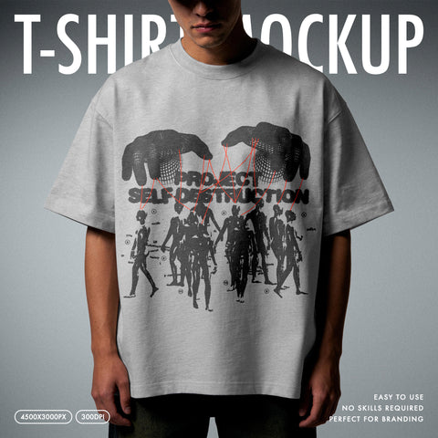 Streetwear T-Shirt Print Mockup