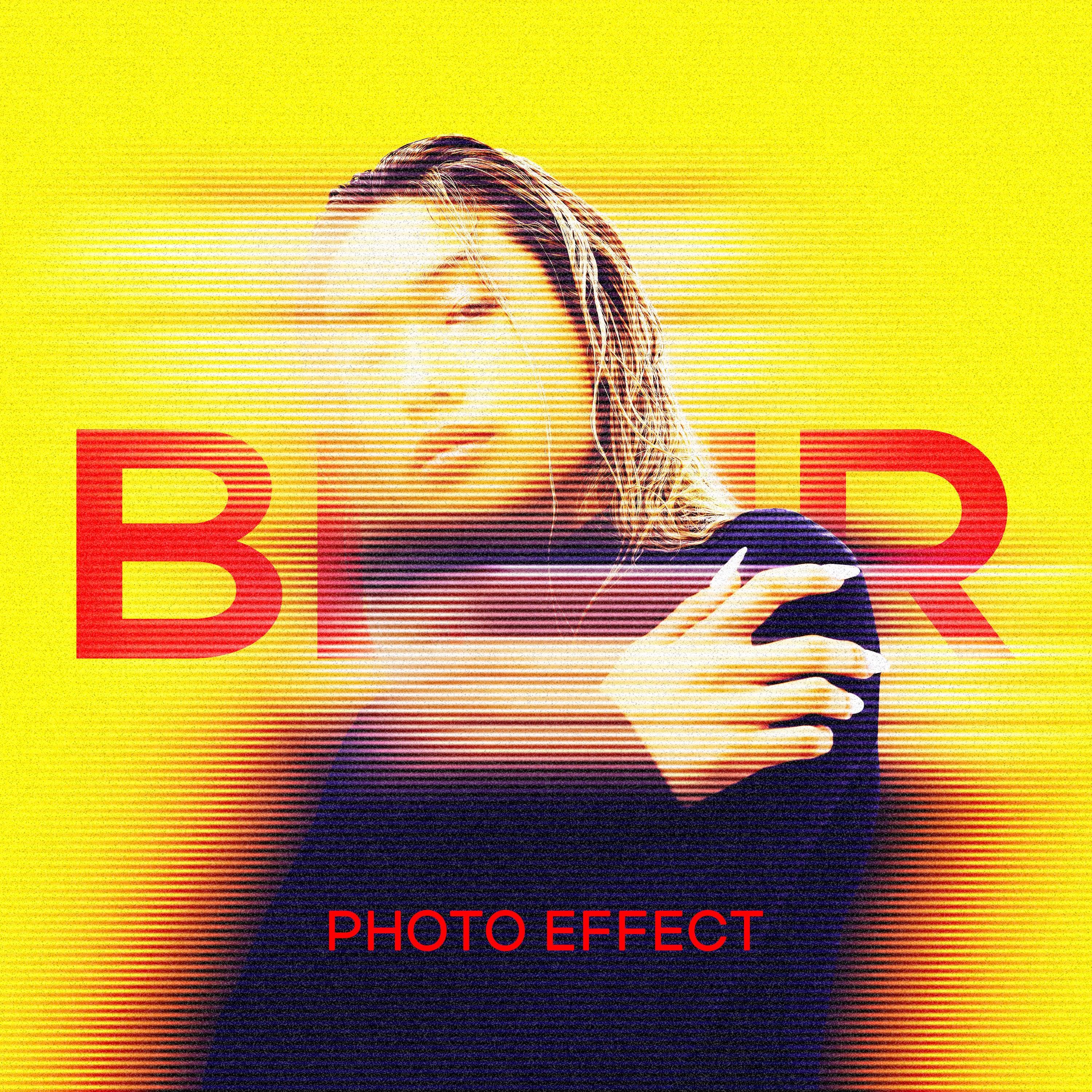 Stripe Motion Blur Photo Effect