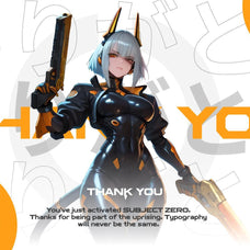 Subject Zero Futuristic Display Font