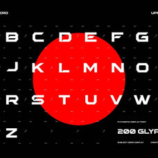 Subject Zero Futuristic Display Font