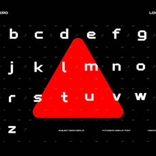 Subject Zero Futuristic Display Font