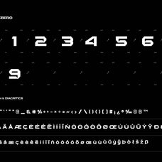 Subject Zero Futuristic Display Font