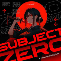 Subject Zero Futuristic Display Font
