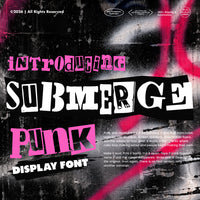 Submerge - Punk Display Font