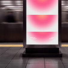 Subway Digital Signage Mockup