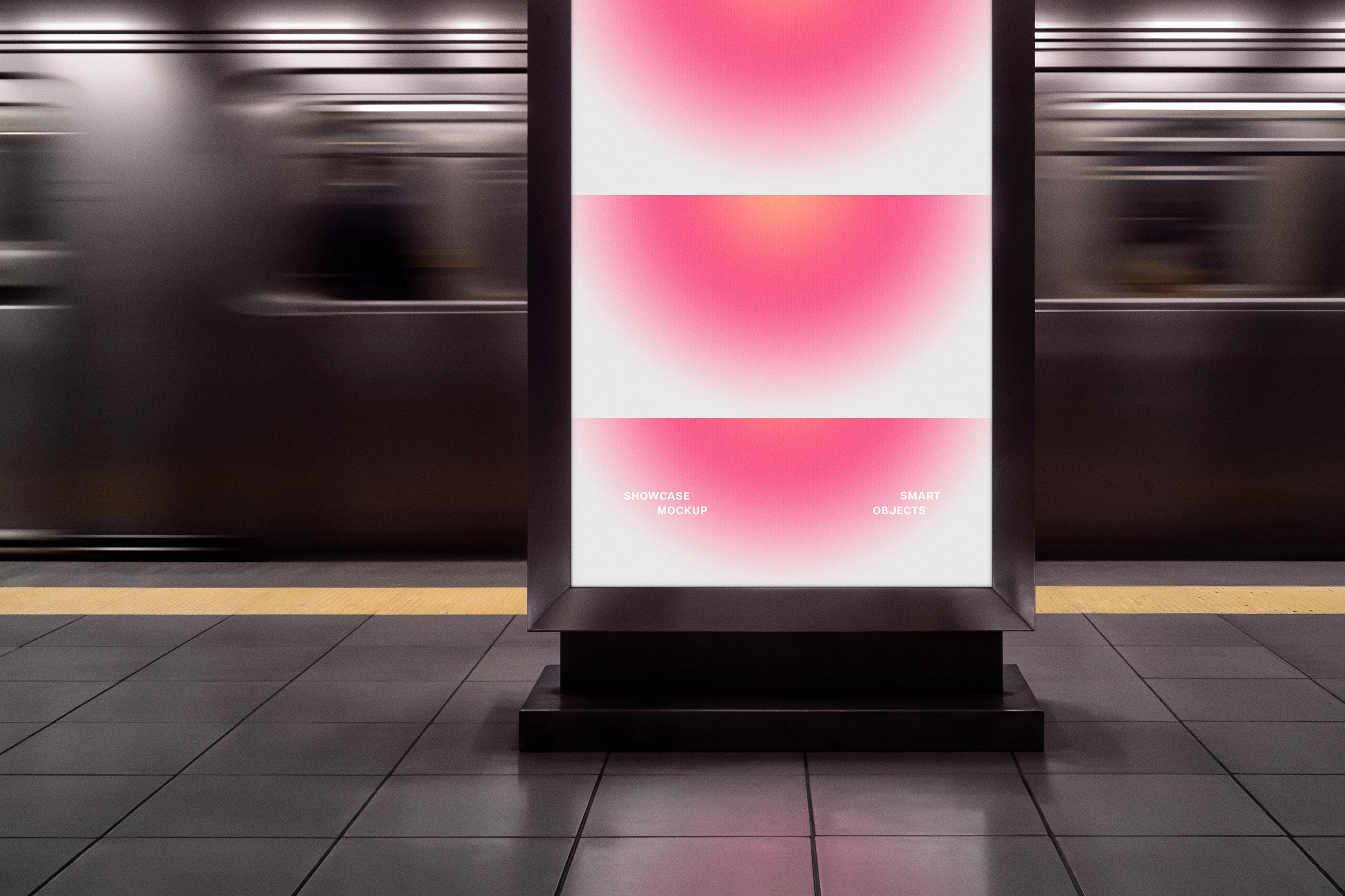 Subway Digital Signage Mockup