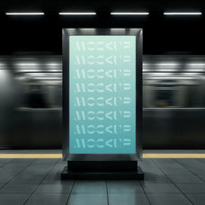 Subway Digital Signage Mockup