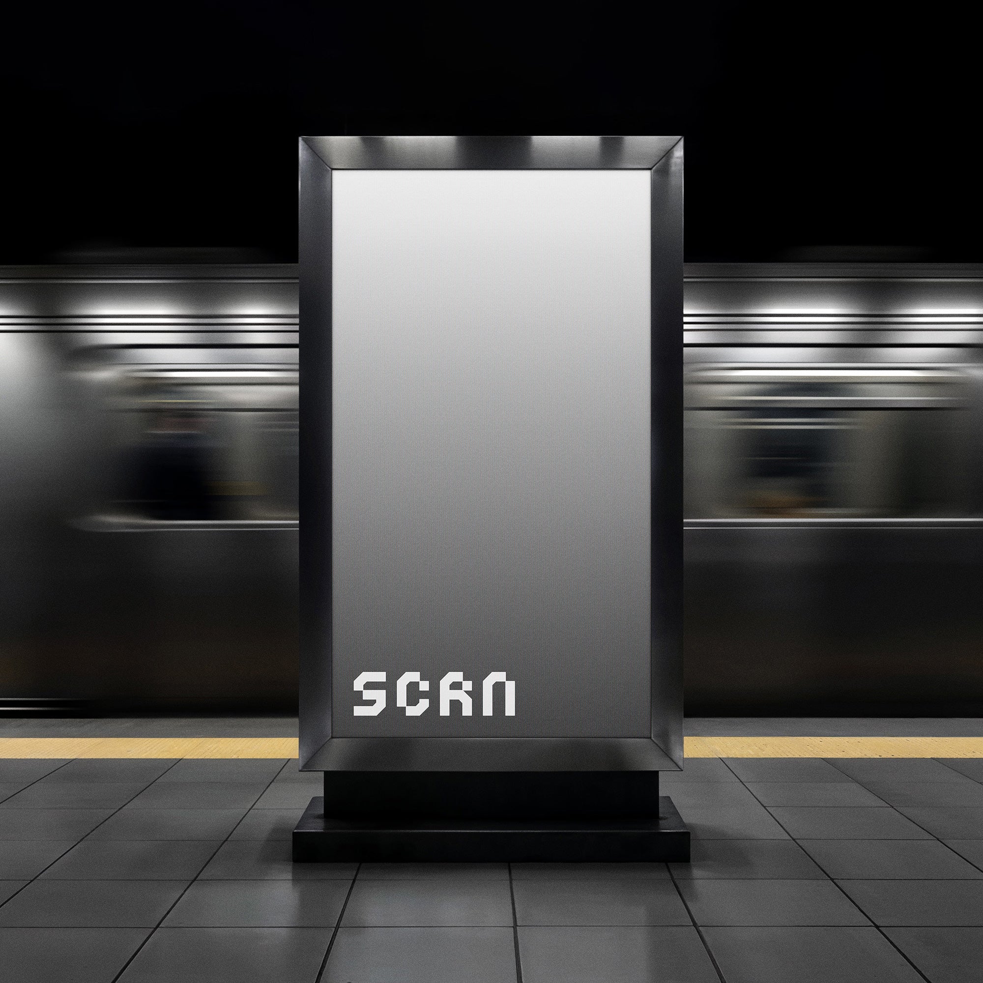 Subway Digital Signage Mockup