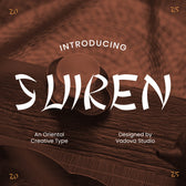 Suiren Oriental Creative Type Font