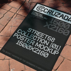 Sunlit Pavement Poster Mockup