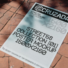 Sunlit Pavement Poster Mockup