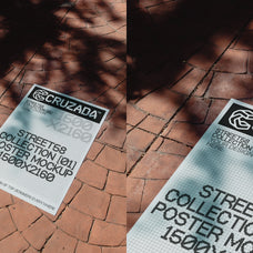 Sunlit Pavement Poster Mockup