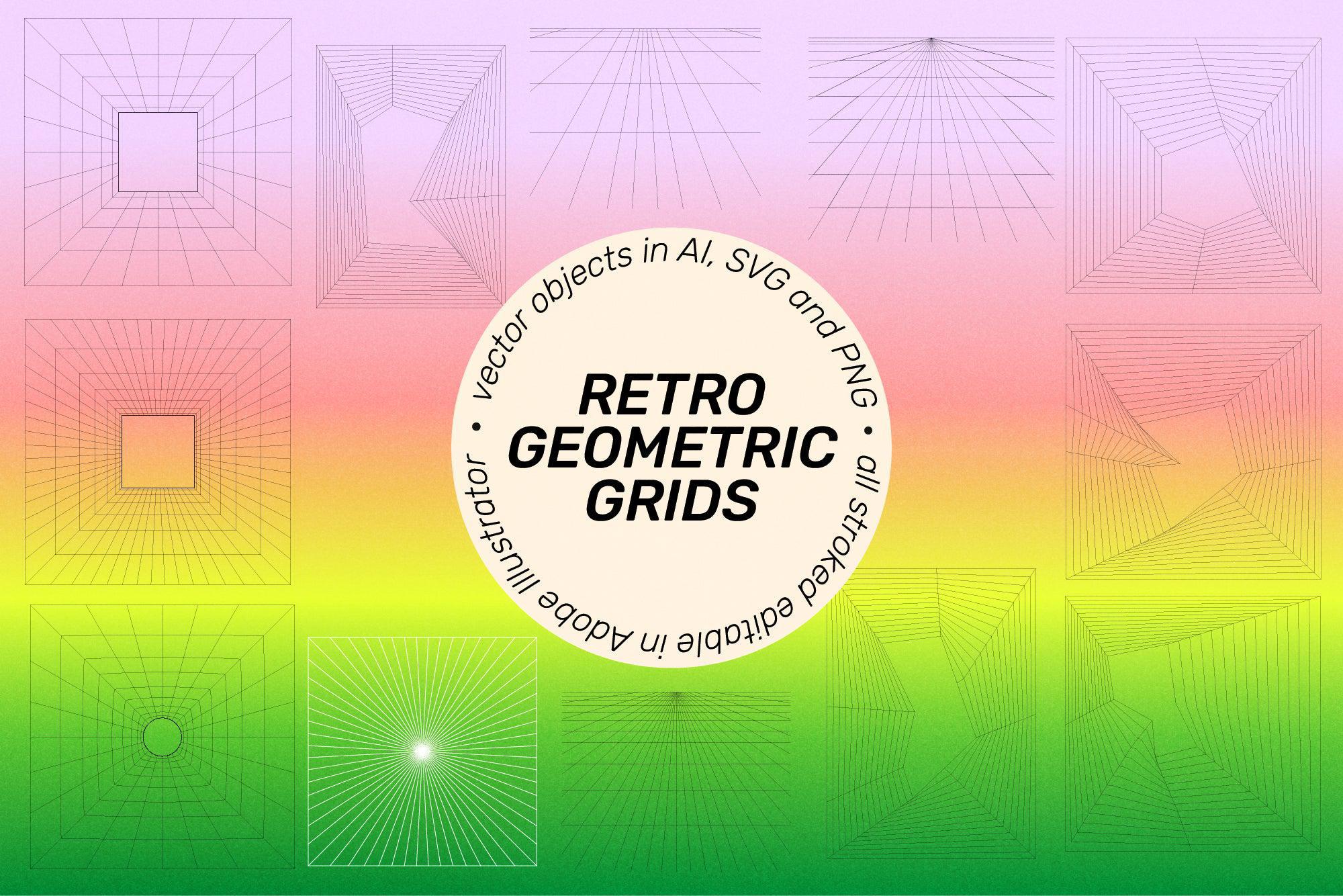 SUPERSPECTIVA Retro Geo Clipart