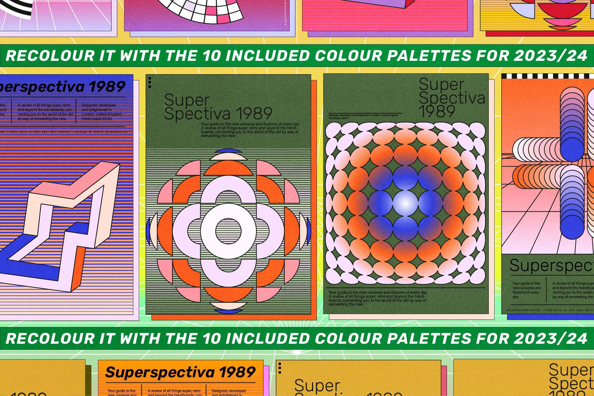 SUPERSPECTIVA Retro Geo Clipart