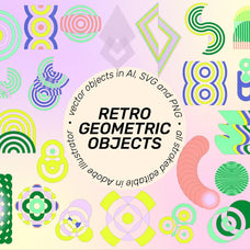 SUPERSPECTIVA Retro Geo Clipart