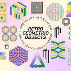SUPERSPECTIVA Retro Geo Clipart