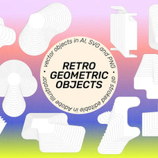 SUPERSPECTIVA Retro Geo Clipart