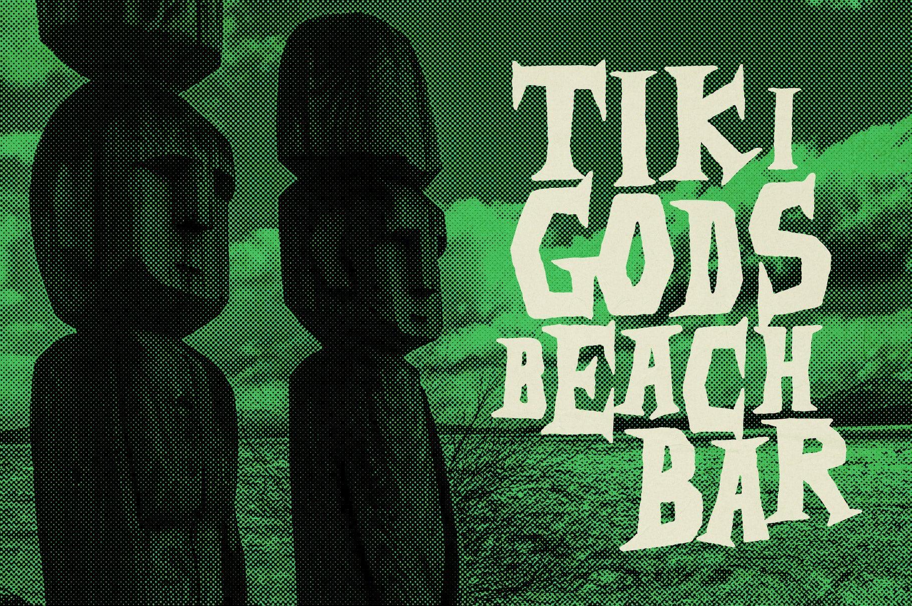 Surfnik - A Hand-Made Vintage Surf and Beatnik Font