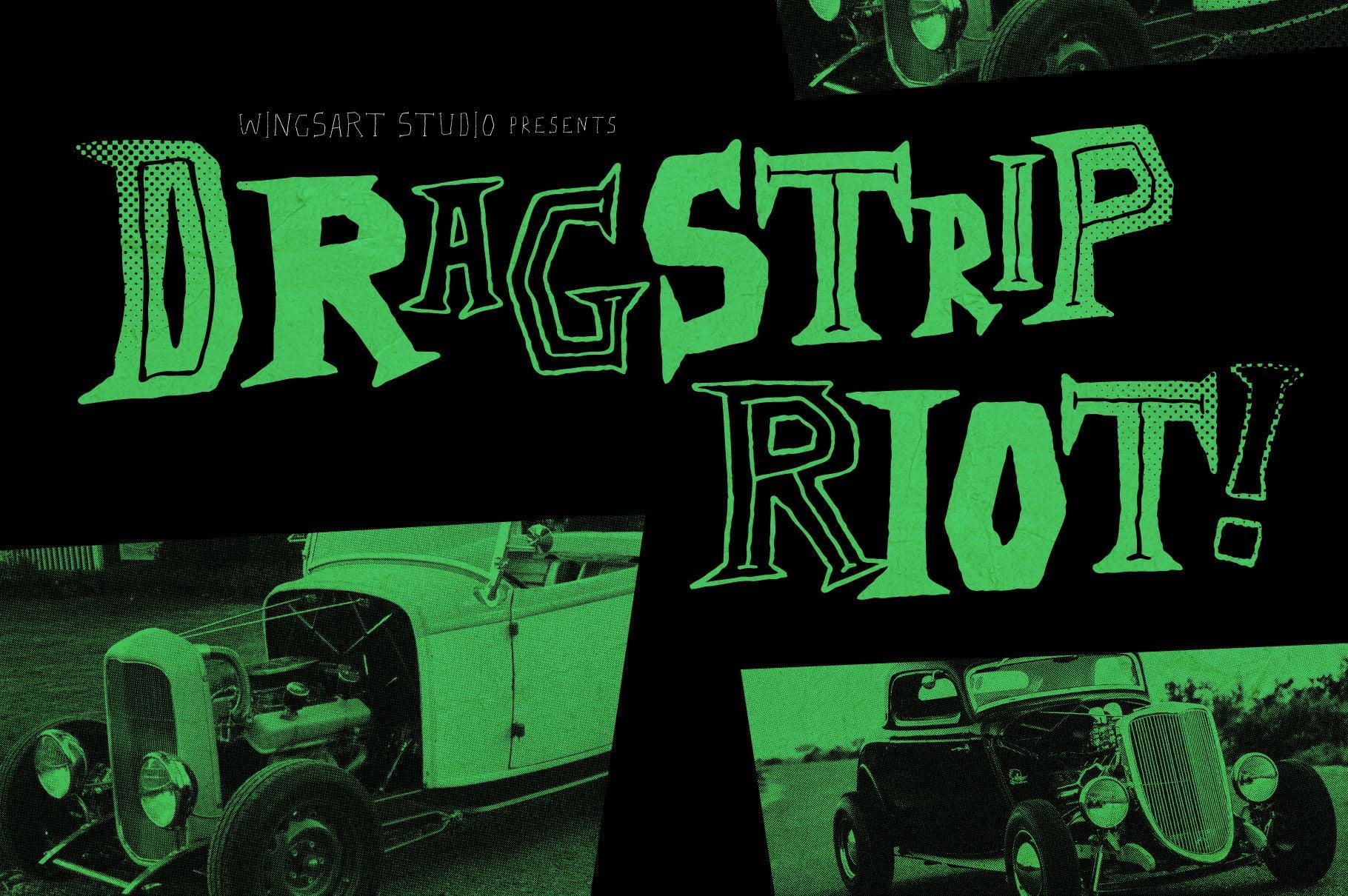 Surfnik - A Hand-Made Vintage Surf and Beatnik Font