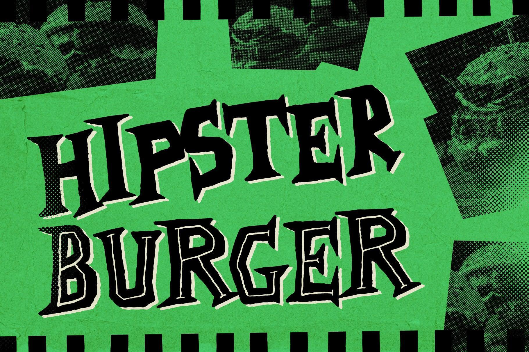 Surfnik - A Hand-Made Vintage Surf and Beatnik Font