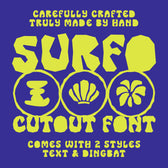 Surfo Cutout Font