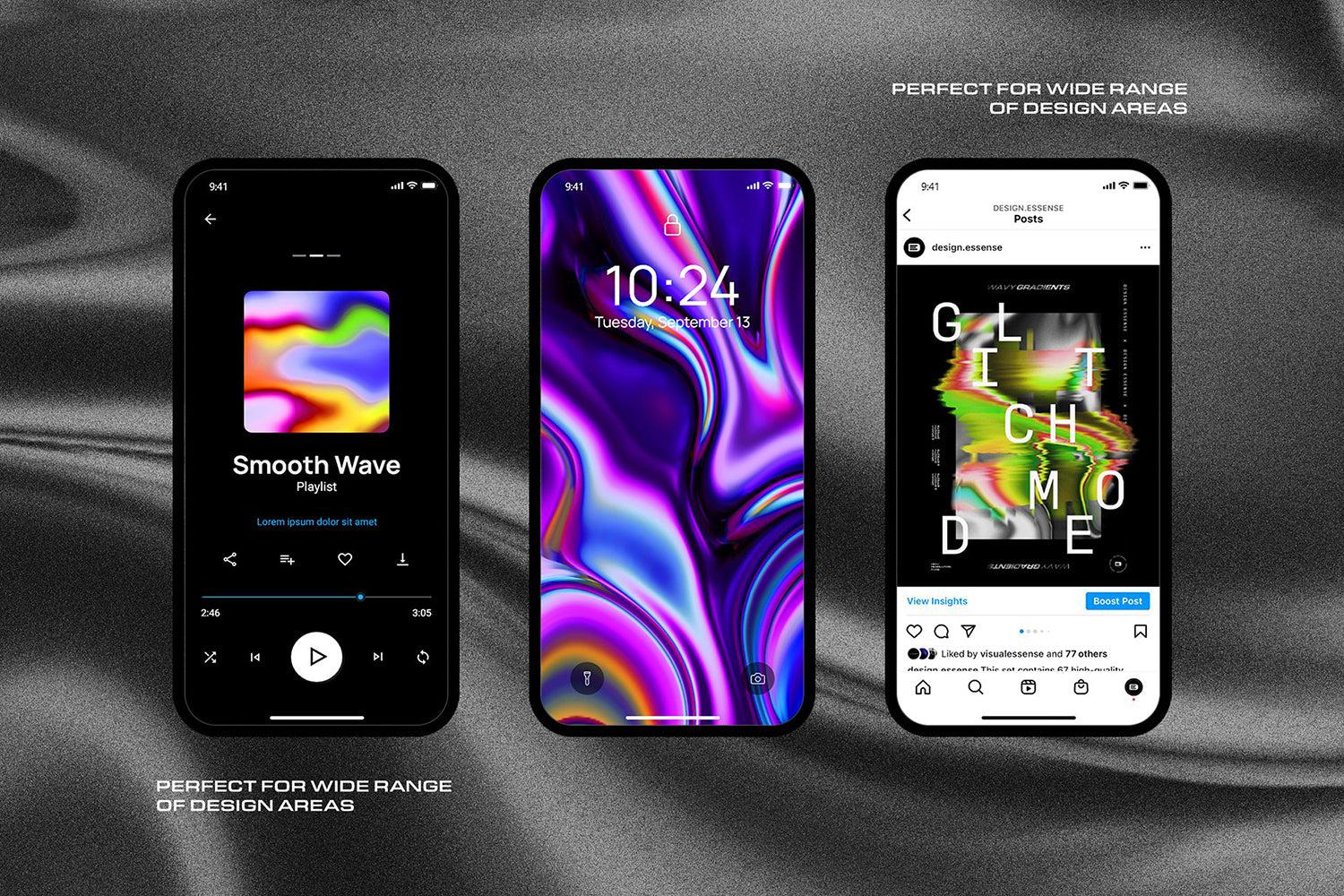 Surreal Gradient Waves