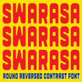 Swarasa – Round Reversed Contrast Font