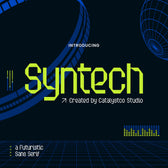 Syntech Futuristic Sans Serif Font