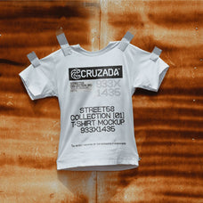 T-Shirt On The Grunge Wall Mockup