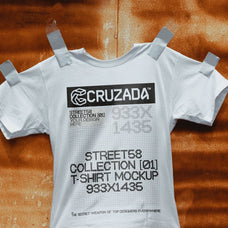 T-Shirt On The Grunge Wall Mockup