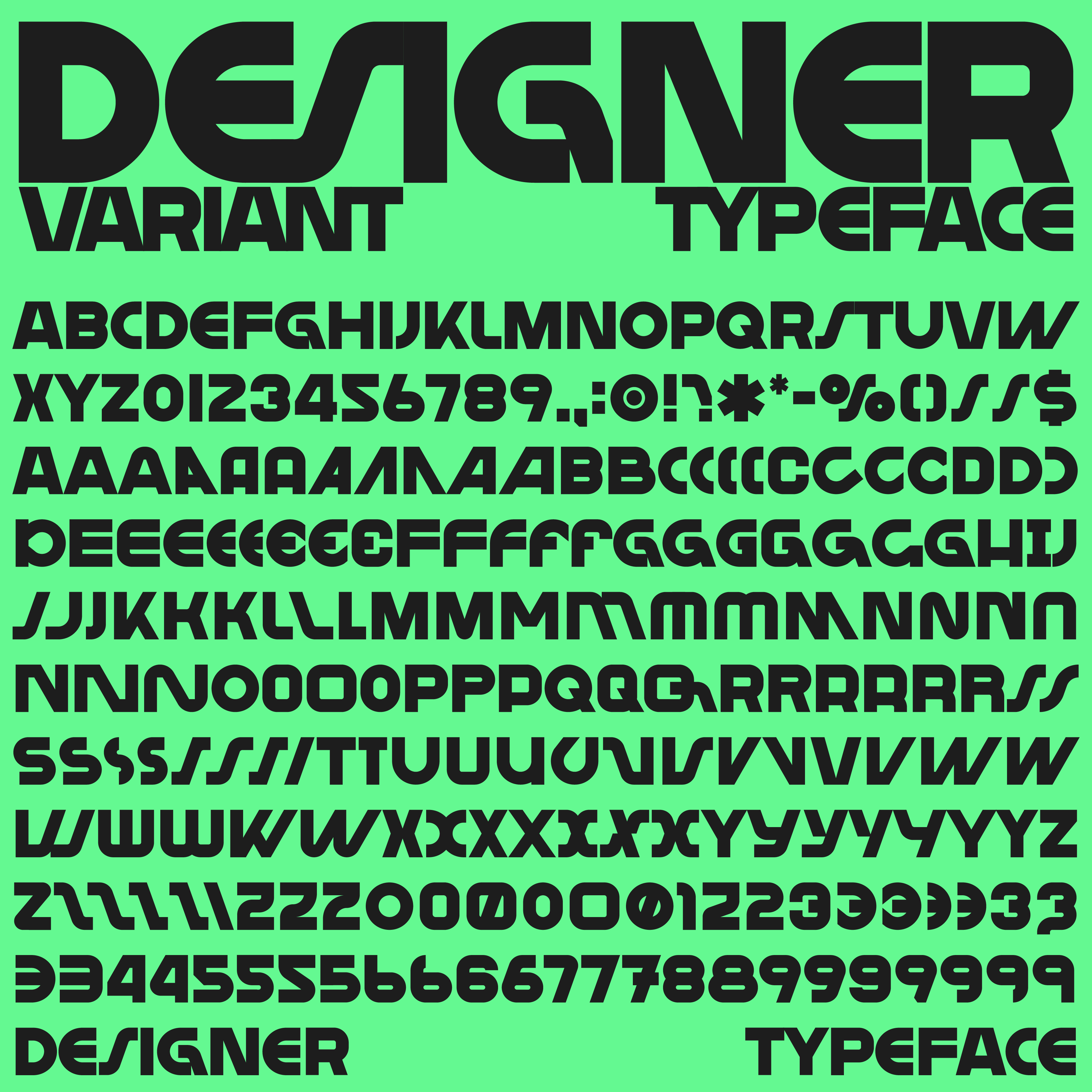 Designer Typeface