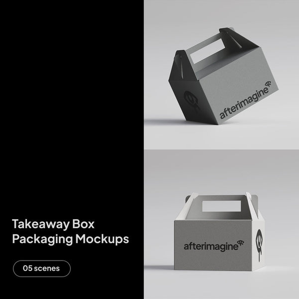Takeaway Box Packaging Mockups by Afterimagine – Studio 2am